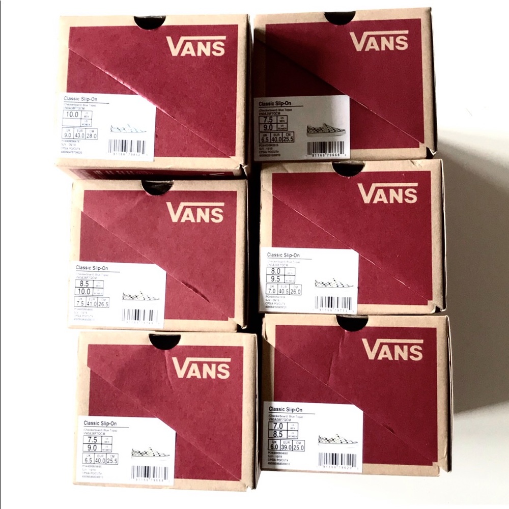Restock NWT 5 Star Vans Checkerboard Tri Slip On - Picture 7 of 8